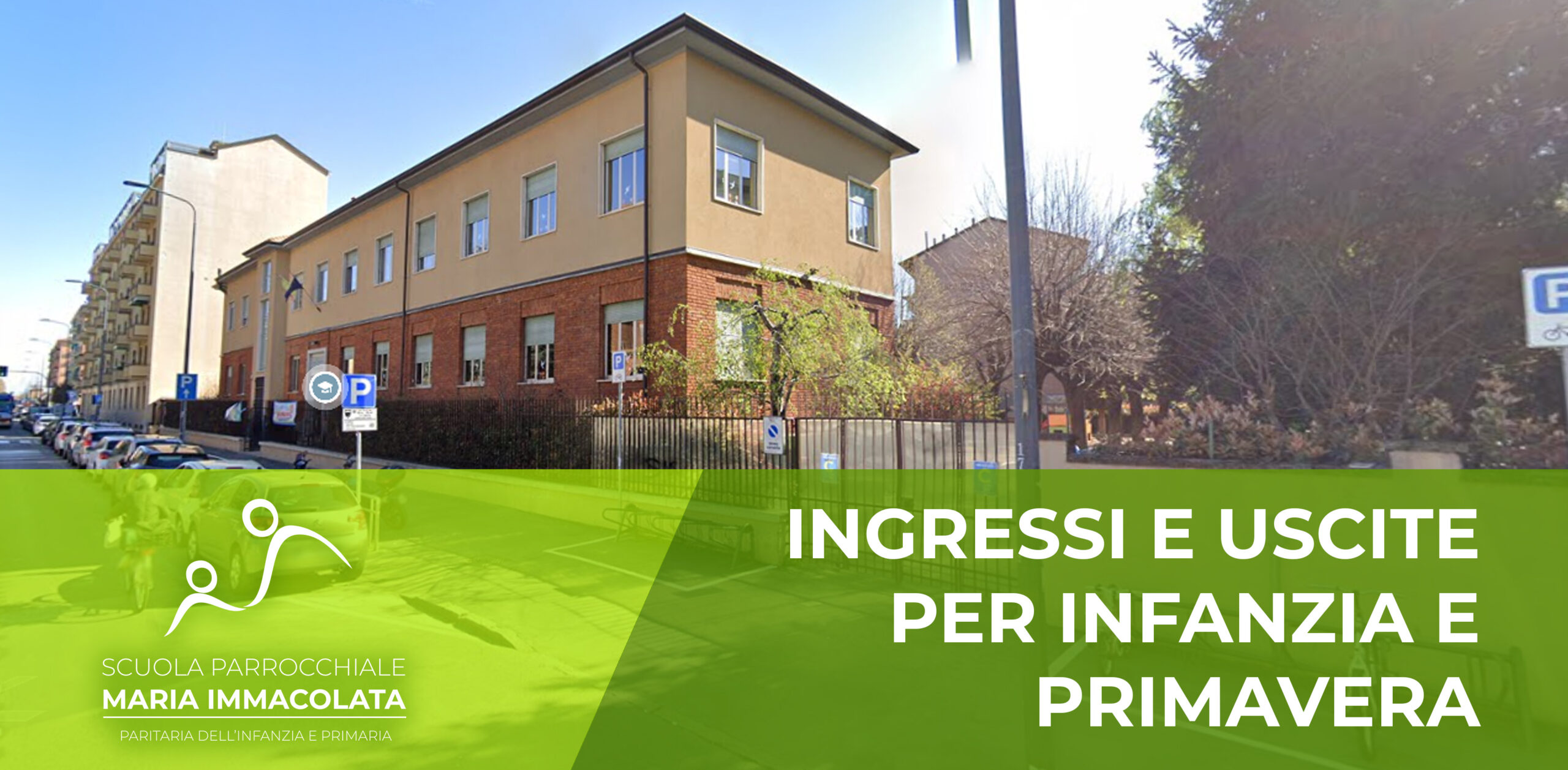 Ingressi e uscite da scuola per Primavera e Infanzia