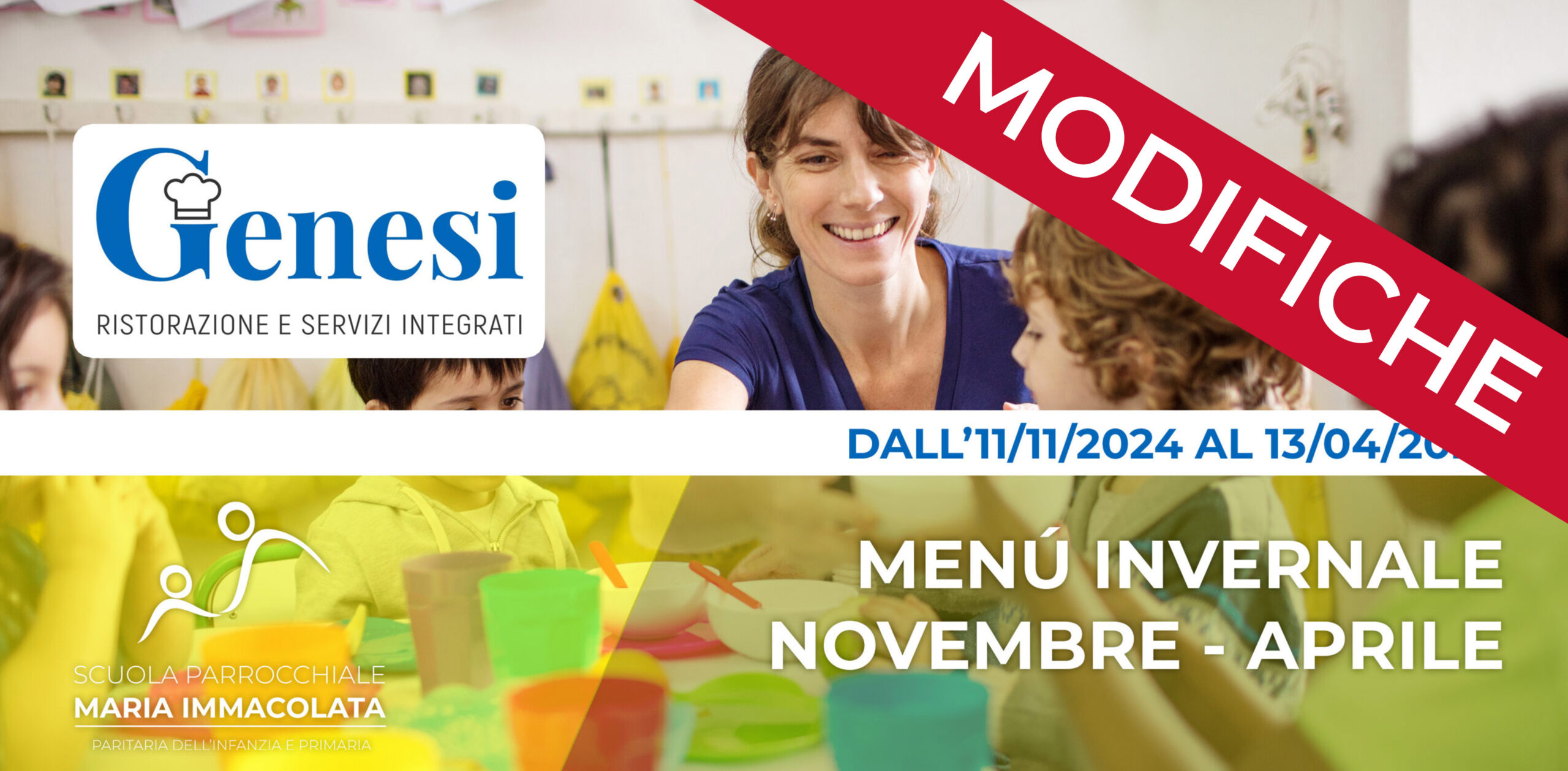 Modifiche al Menù di venerdì 20 dicembre 2024