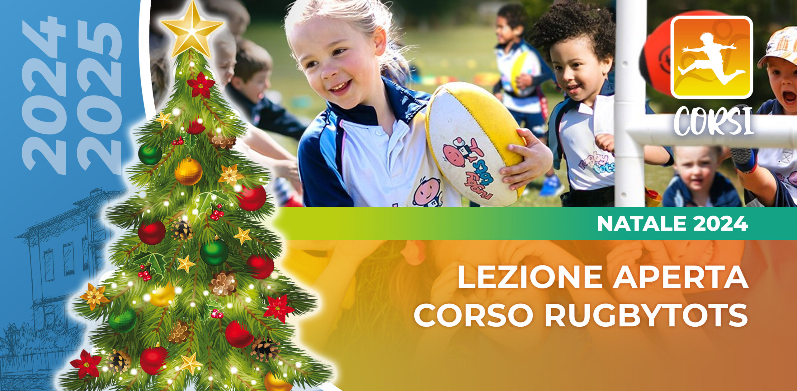 Lezione aperta di Natale per il Corso di RugbyTots