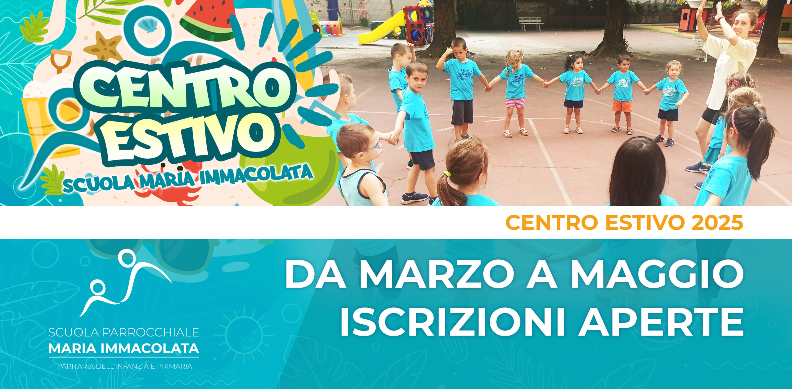 Centro Estivo 2025: dal 30 giugno al 1 agosto e dal 26 agosto al 12 settembre